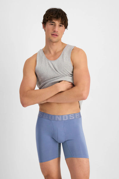 Bonds Mens Chafe Off Trunk 2 Pack - Smoky Blue/Fortress