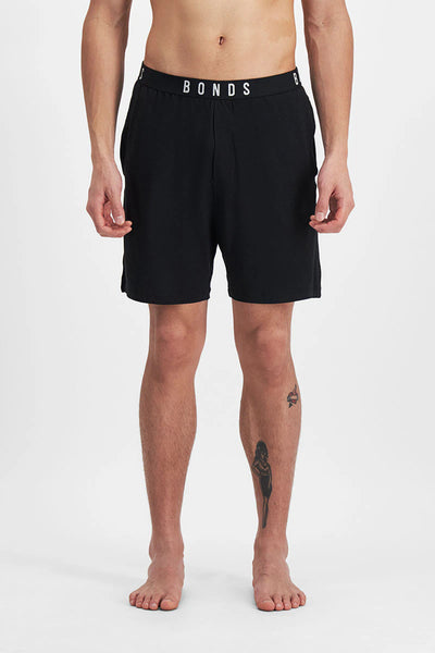 Bonds Mens Sleep Viscose Bamboo Short - Black