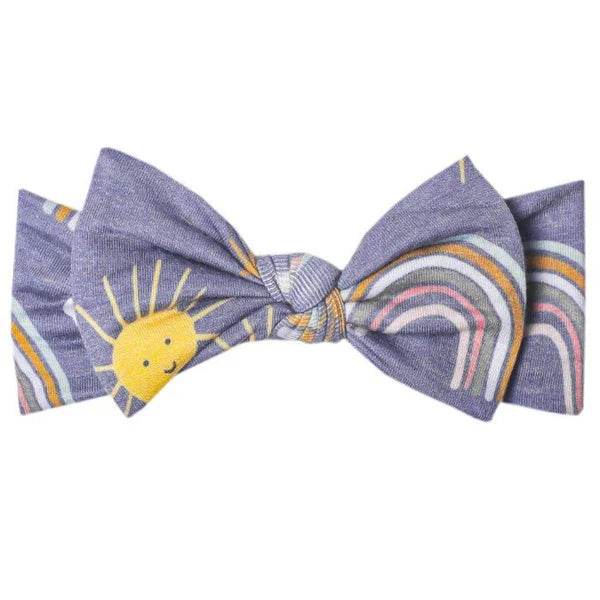 Copper Pearl Knit Headband - Hope Suns & Rainbobw Print - Outlet Shop For Kids