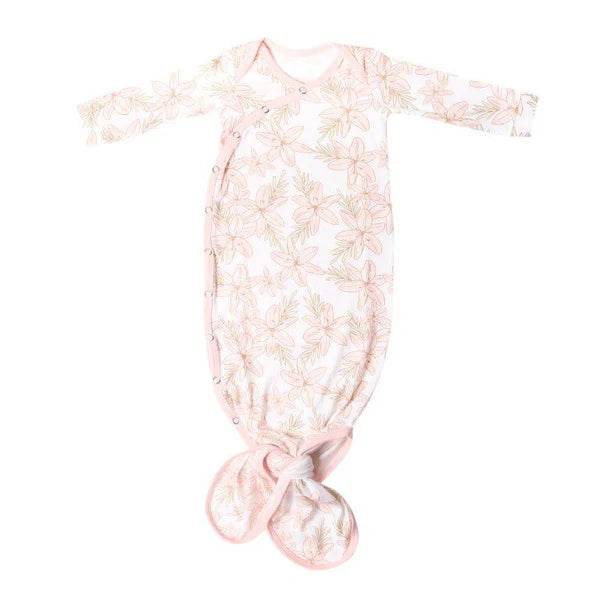Copper Pearl Knotted Gown - Kiana Light Pink Floral - Outlet Shop For Kids