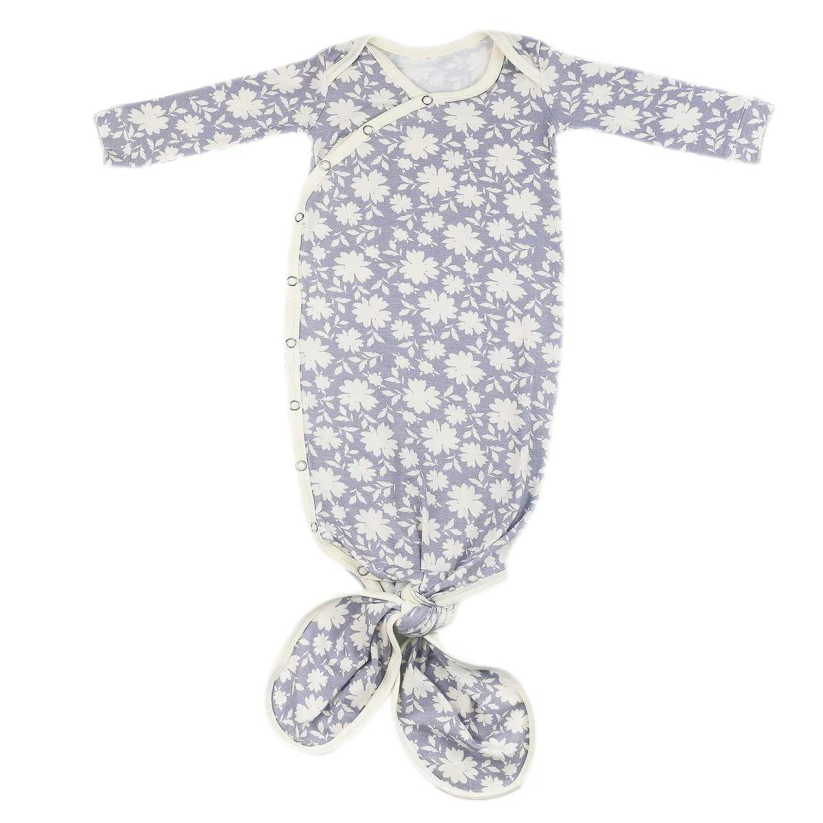 Copper Pearl Knotted Gown - Lacie White Flower Print - Outlet Shop For Kids