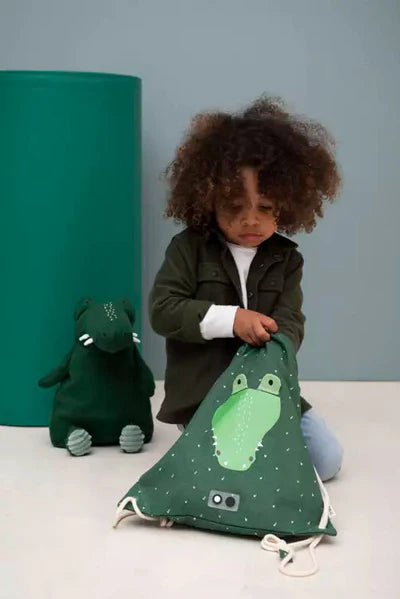 Trixie Drawstring Library/Swim Bag - Mr. Crocodile