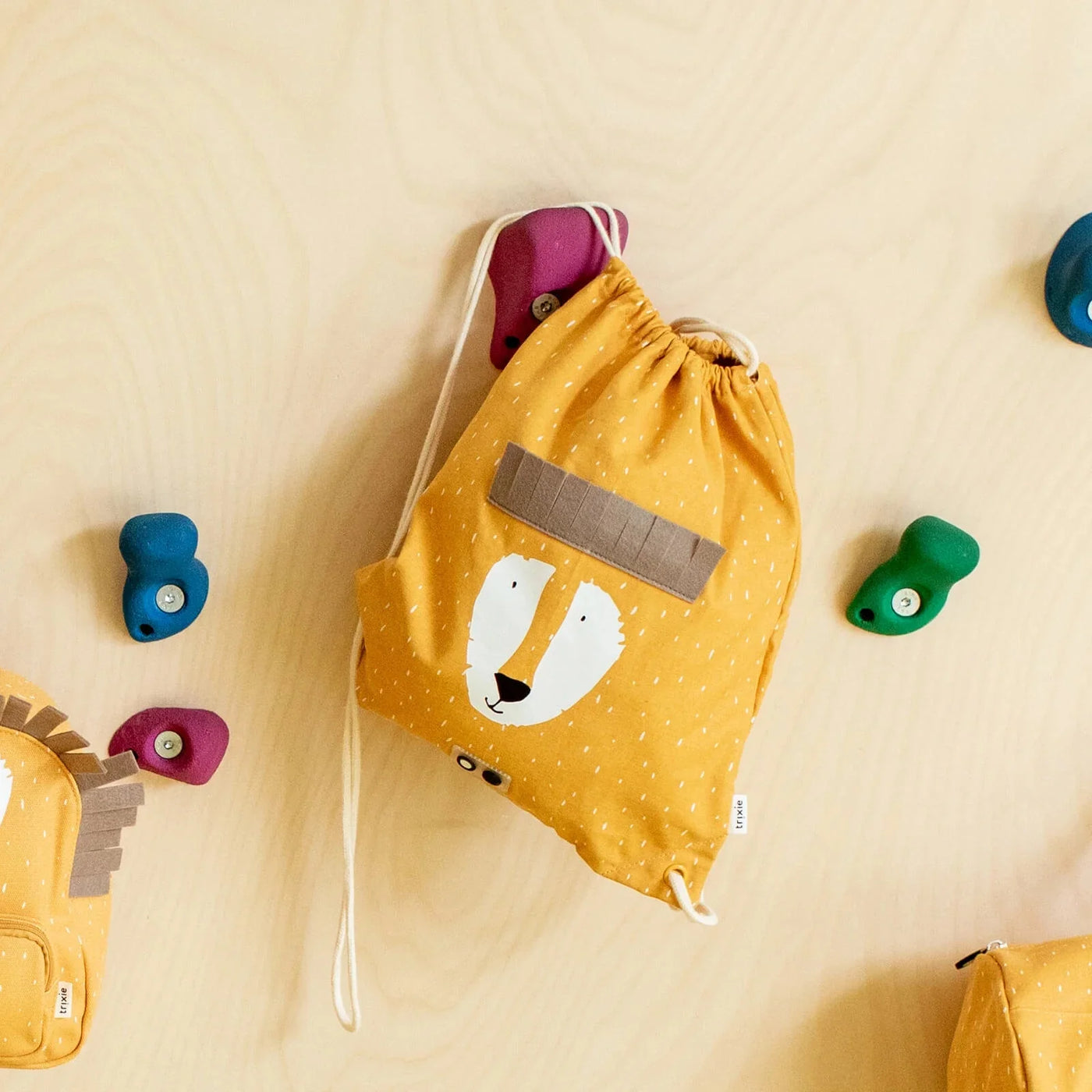 Trixie Drawstring Library/Swim Bag - Mr. Lion