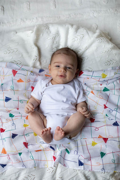 Emotion & Kids Paper Plane Muslin Wrap - Outlet Shop For Kids