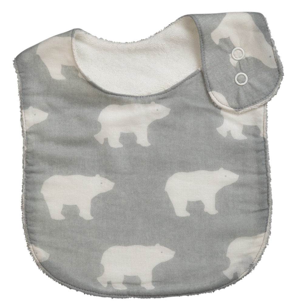 Emotion & Kids Polar Bear Muslin Bib - Outlet Shop For Kids