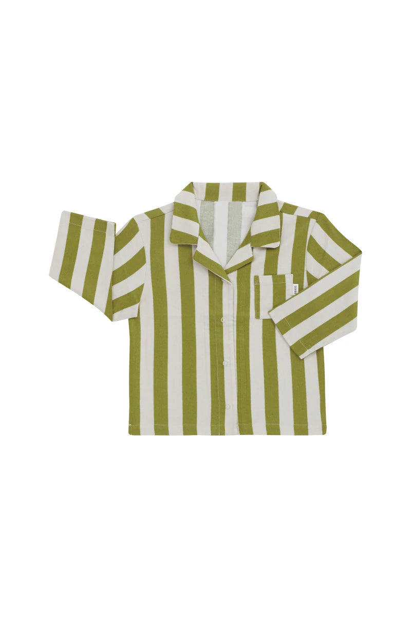 Bonds Flannelette Long Sleeve Top - Lined Up
