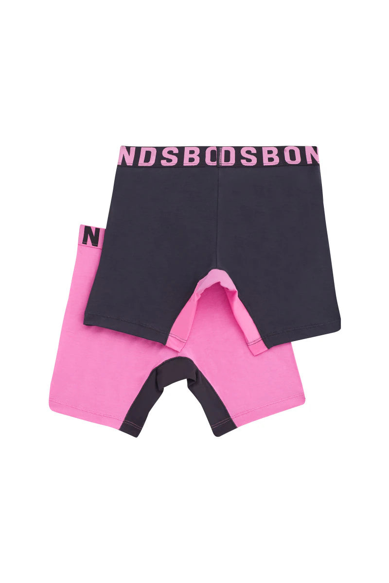 Bonds Girls Anti Chafe Short 2 Pack - Blind Blossom/La Femme Nikita
