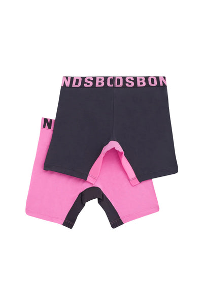 Bonds Girls Anti Chafe Short 2 Pack - Blind Blossom/La Femme Nikita