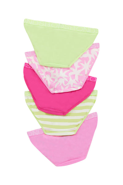 Bonds Girls Bikini 5 Pack - Mini Lunar Sunflower