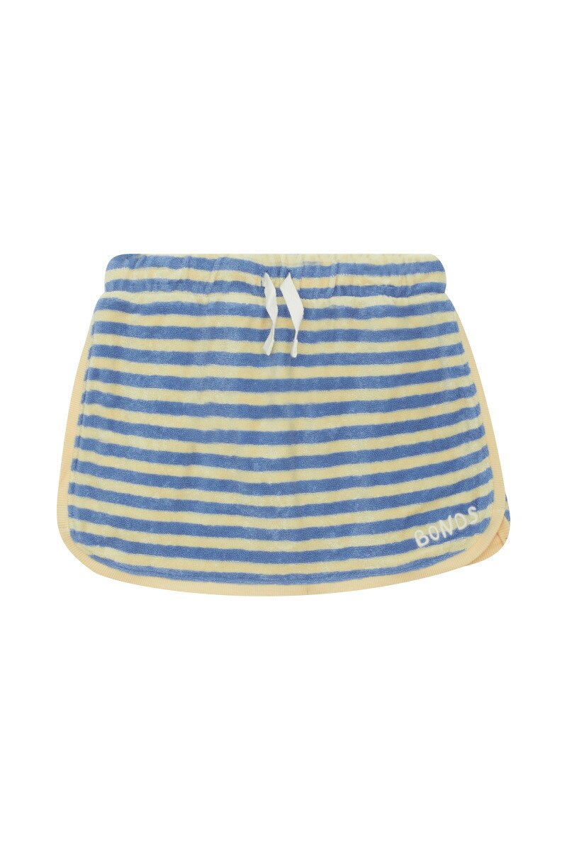 Bonds Girls Terry Toweling Tennis Skort - Stripebonds Medium Brenton Stripe
