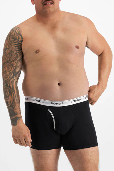 Bonds Men's Guyfront Mid Trunk - Black