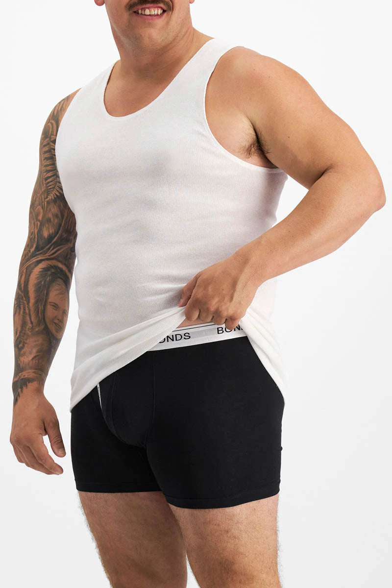 Bonds Men's Guyfront Mid Trunk - Black