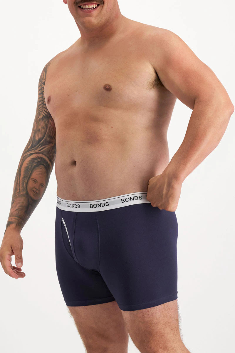 Bonds Men's Guyfront Mid Trunk - Navy