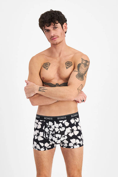 Bonds Men's Guyfront Trunk - Floral Fusion