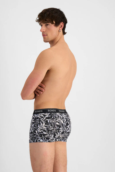 Bonds Men's Guyfront Trunk 3 Pack - Inverted Gum/Blue/Black