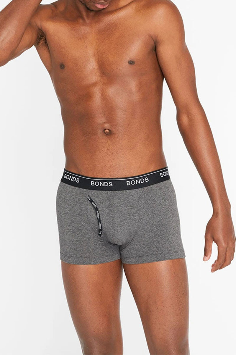 Bonds Men's Guyfront Trunk - Charcoal Marle