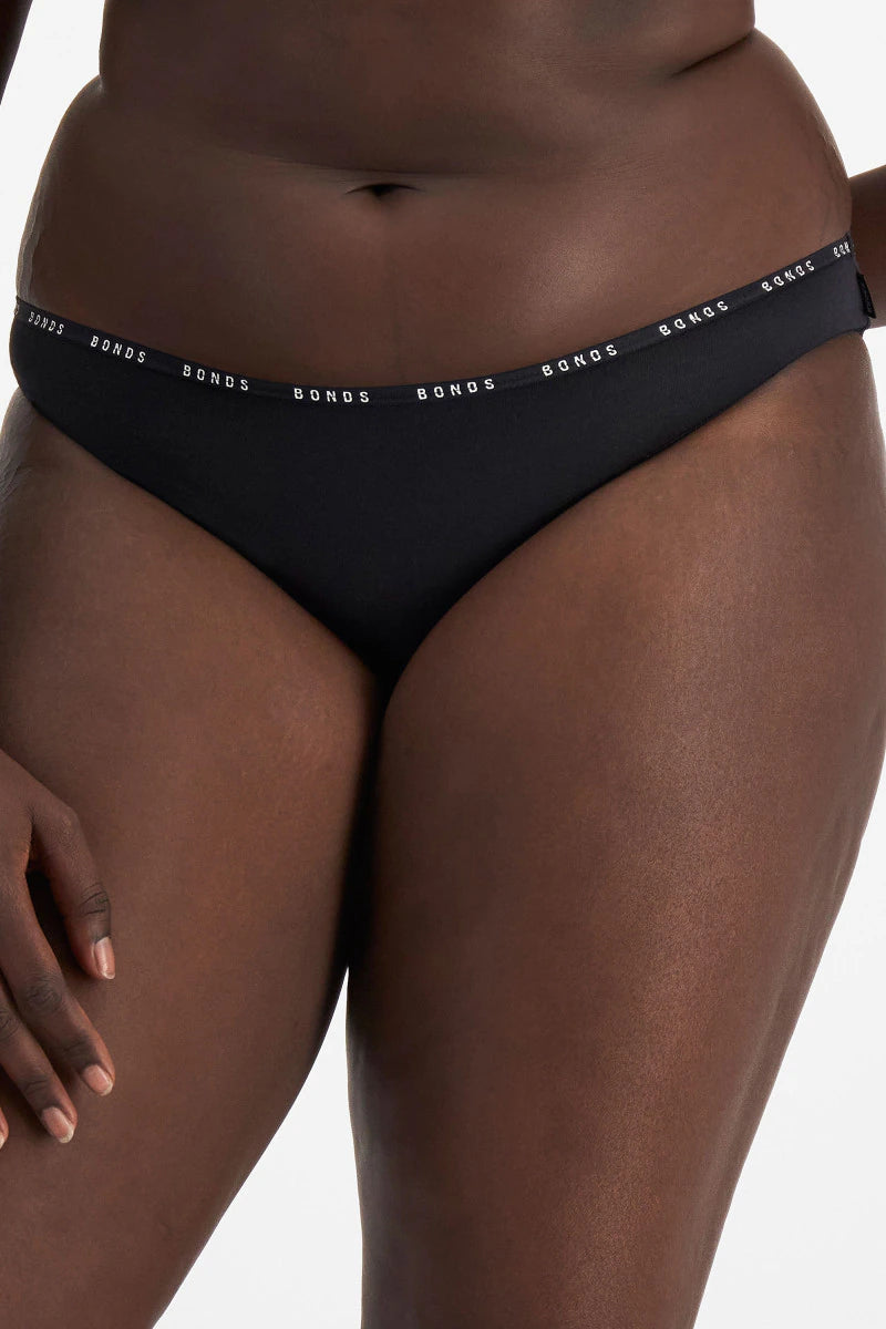 Bonds Womens Hipster Bikini 4 Pack - Grey Marle / Base Blush / Blush Latte / Black