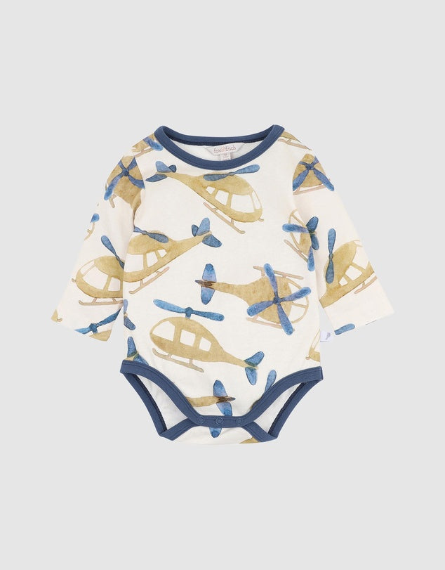 Fox & Finch High Flyer Long Sleeve Bodysuit - All Over Print