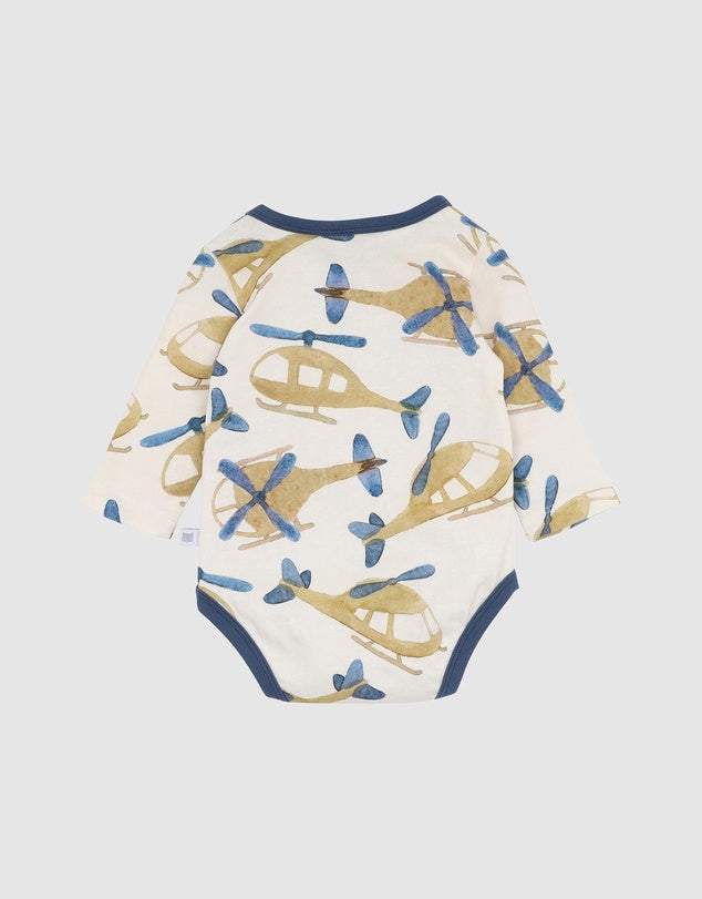 Fox & Finch High Flyer Long Sleeve Bodysuit - All Over Print