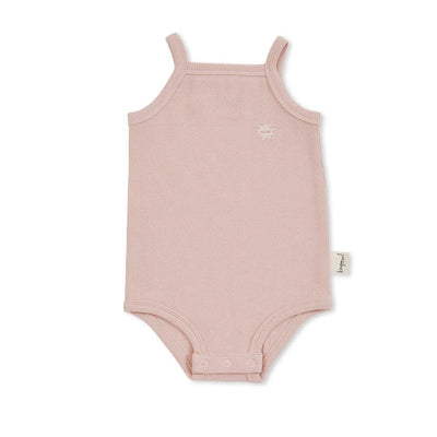 Kapow Kids Blossom Rib Singlet Bodysuit - Outlet Shop For Kids