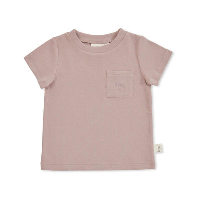 Kapow Kids Taupe Rib T-Shirt - Outlet Shop For Kids