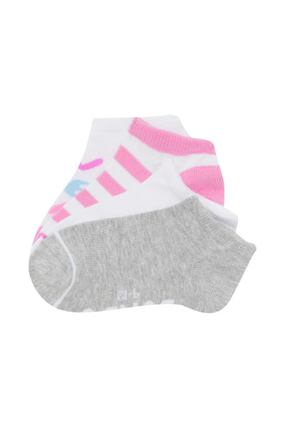 Bonds Kids Fashion Low Cut Socks 4 Pack - Bonds Print/White/Pink/Grey