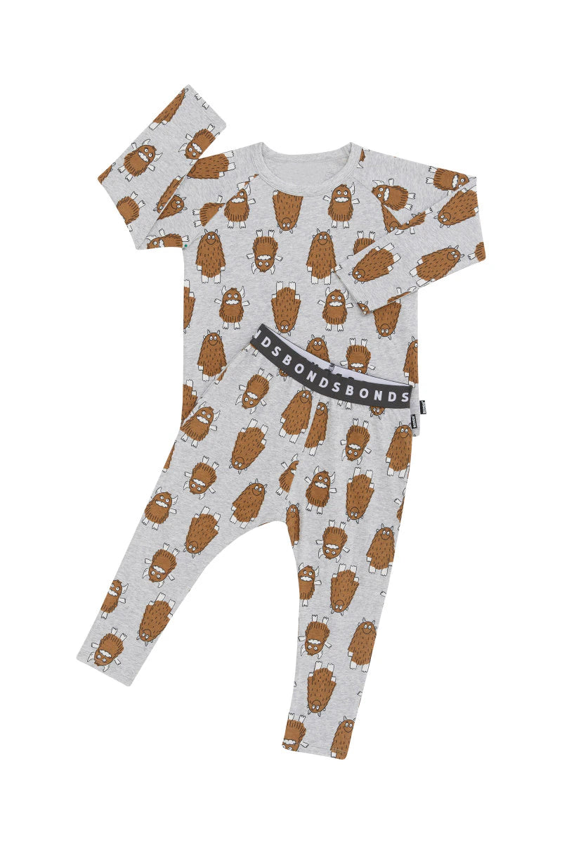 Bonds Kids Long Sleeve Sleep Set - Monster Stomp