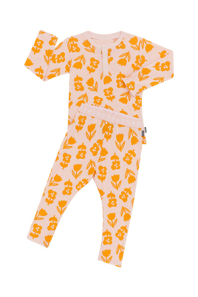 Bonds Kids Long Sleeve Waffle Sleep Set - Topsy Turvy Tulip