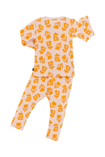 Bonds Kids Long Sleeve Waffle Sleep Set - Topsy Turvy Tulip