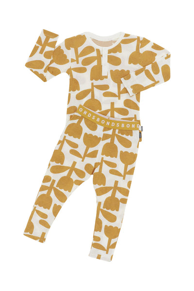 Bonds Kids Long Sleeve Waffle Sleep Set - Big Tulip Pop