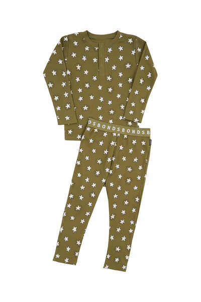 Bonds Kids Long Sleeve Waffle Sleep Set - Superstar