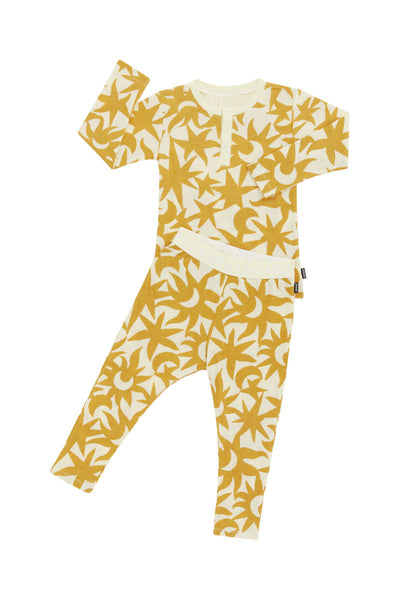 Bonds Kids Long Sleeve Waffle Sleep Set - Lunar Sunflower