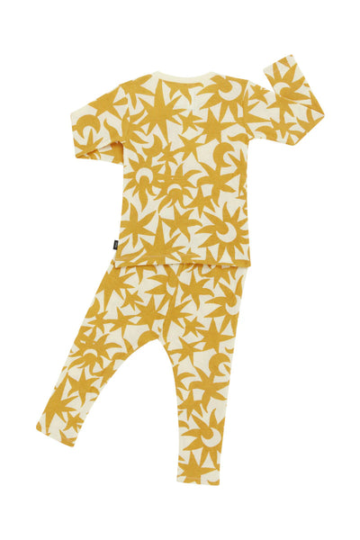 Bonds Kids Long Sleeve Waffle Sleep Set - Lunar Sunflower