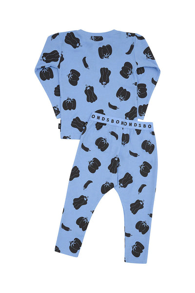Bonds Kids Long Sleeve Waffle Sleep Set - Pepper Salsa