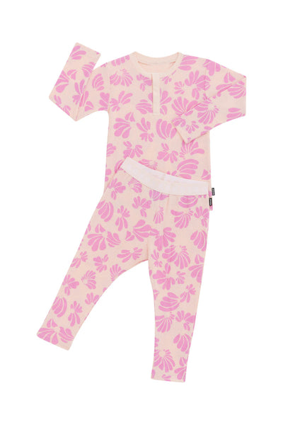 Bonds Kids Long Sleeve Waffle Sleep Set - Shell Blossom