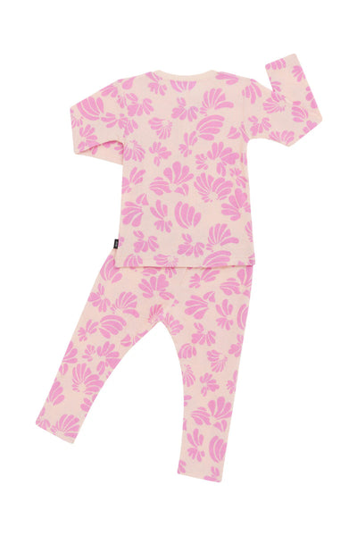 Bonds Kids Long Sleeve Waffle Sleep Set - Shell Blossom