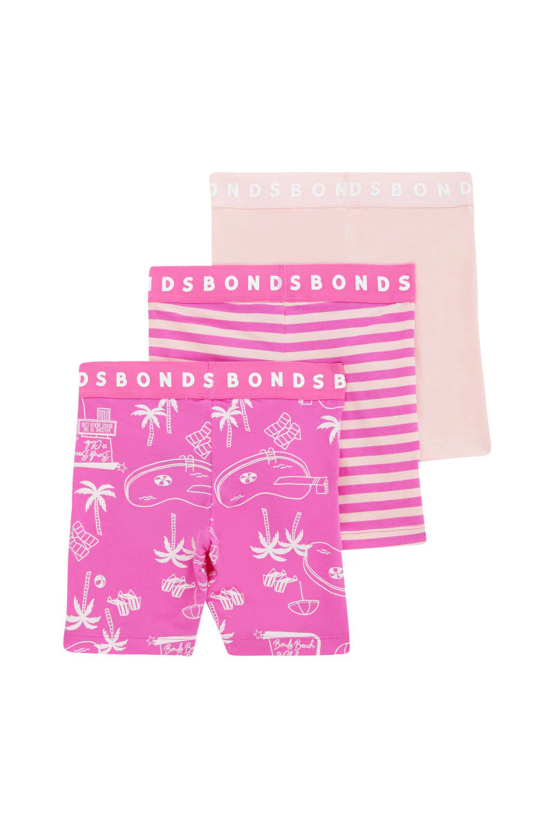Bonds Kids Next Gen Bike Short 3 Pack - Bonds Beach Club