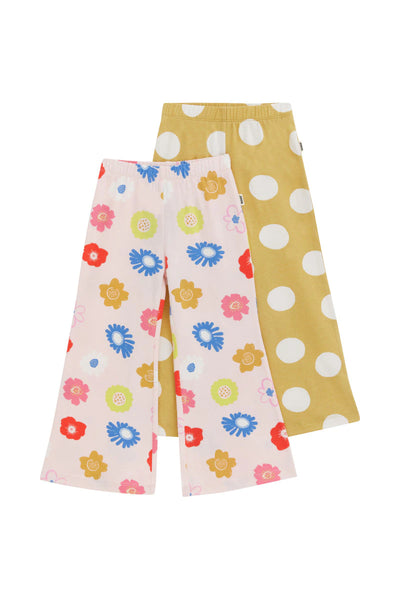 Bonds Kids Next Gen Flared Legging 2 Pack - Floral/Spot