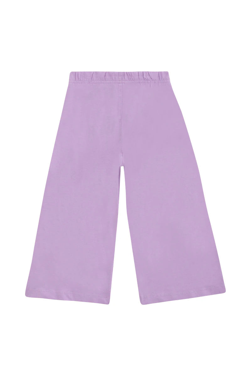 Bonds Kids Next Gen Wide Leg Pant - Cotton Purple Pansy