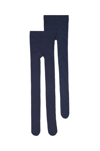 Bonds Kids School Tights 2 Pack - Navy