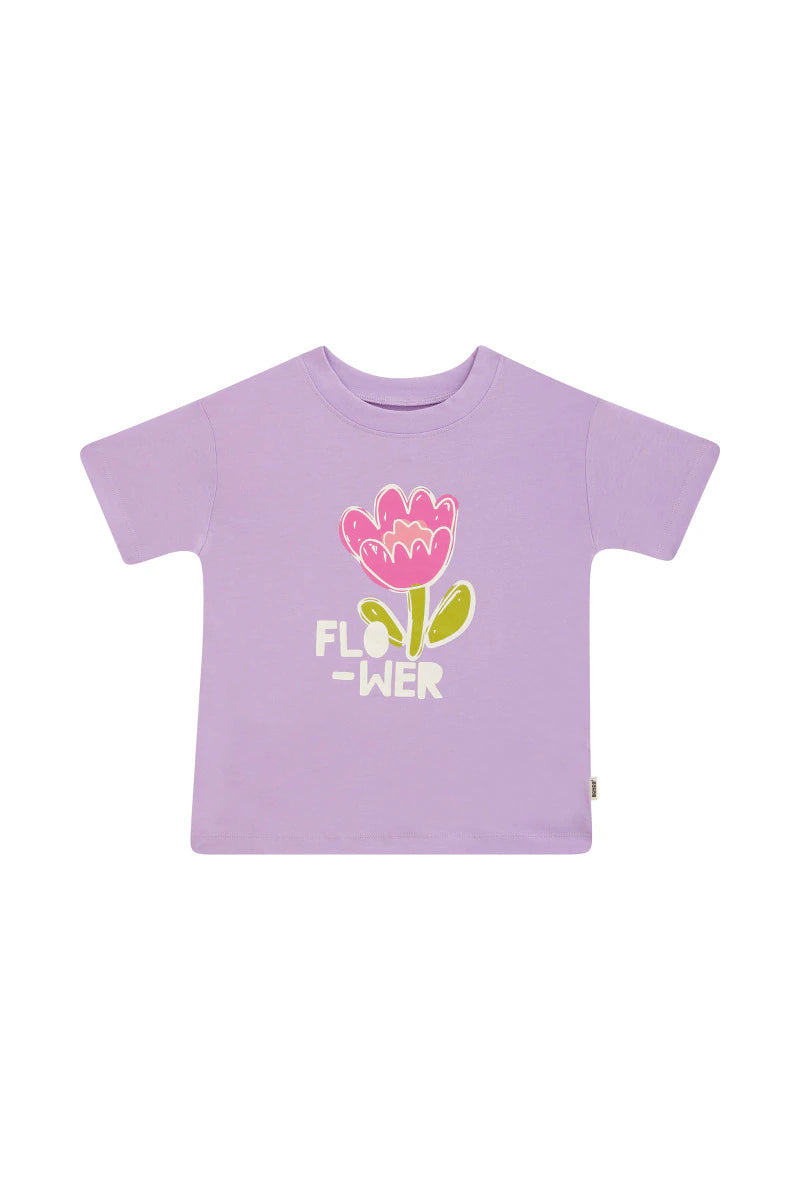 Bonds Kids Short Sleeve Crew Tee - Sunlit Petals