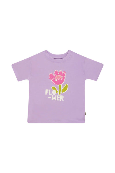 Bonds Kids Short Sleeve Crew Tee - Sunlit Petals