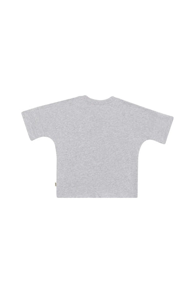 Bonds Kids Short Sleeve Drop Shoulder Tee - Run Free Ralph Grey