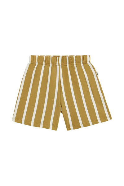 Bonds Kids Soft Threads Short - Clubhouse Stripe Caramel