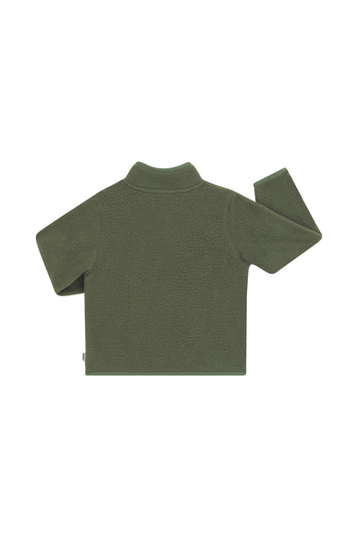 Bonds Kids Teddy Fleece Half Zip Pullover - Hiker Green