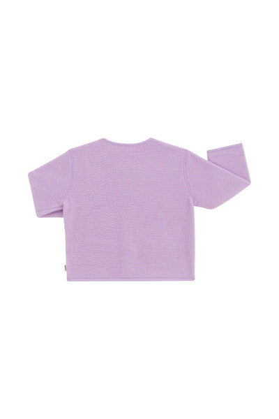 Bonds Kids Teddy Fleece Jacket - Cotton Purple Pansy