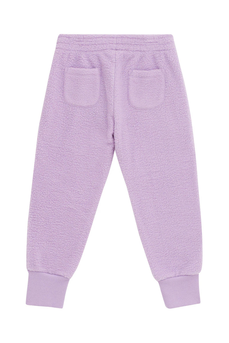 Bonds Kids Teddy Fleece Trackie - Cotton Purple Pansy