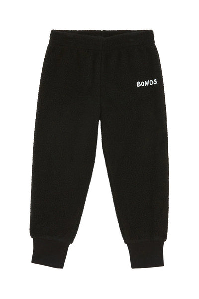 Bonds Kids Teddy Fleece Trackie - Nu Black