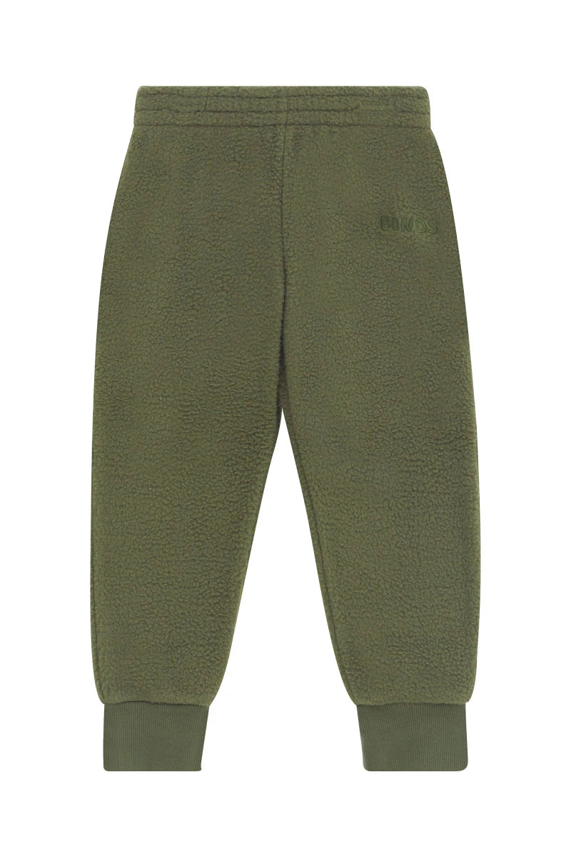 Bonds Kids Teddy Fleece Trackie - Hiker Green