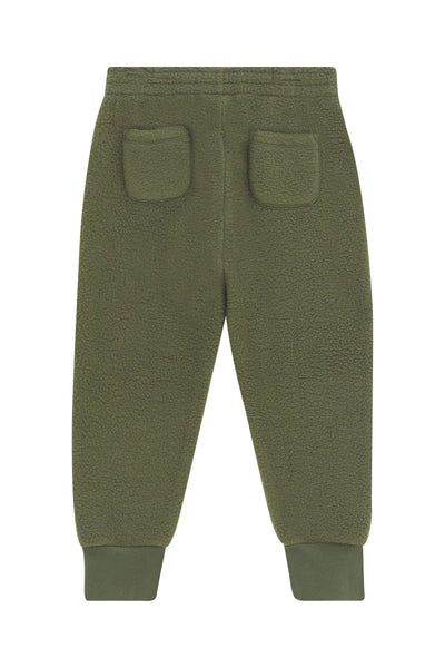 Bonds Kids Teddy Fleece Trackie - Hiker Green